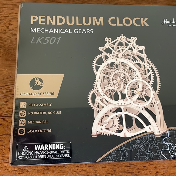 Hands Craft Pendulum Clock Mechanical Gears LK501 3D Wooden Puzzle *PRICE FIRM* - Picture 2 of 8